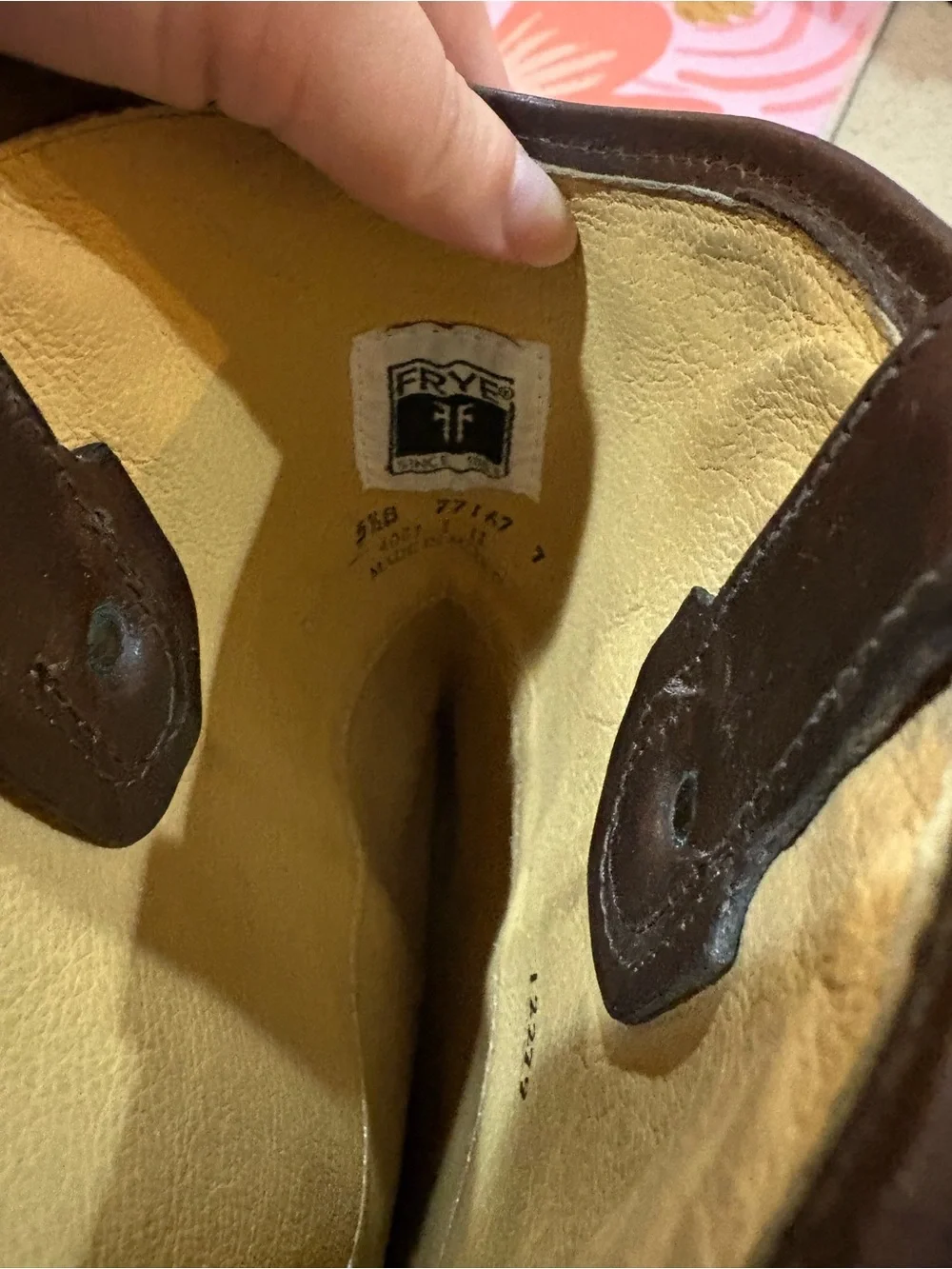 Frye Brown Leather Pull-On Riding Boots